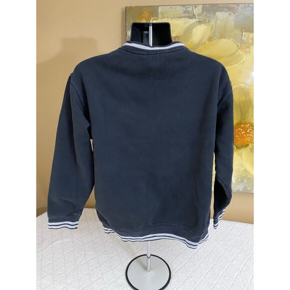 Vintage Levi’s Embroidered Red Logo Black V Neck Sweatshirt Men’s Size Large - Picture 9 of 13